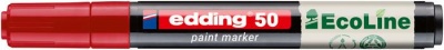Lakkmarker, 2-3 mm, EDDING "50", piros