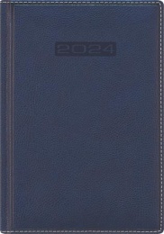 Naptár, tervező, A5, napi, DAYLINER, "Sherwood", kék