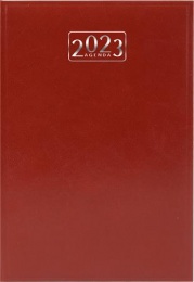 Naptár, tervező, A5, napi, VICTORIA OFFICE, barna (2023 évi)