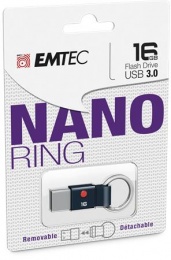 Pendrive, 16GB, USB 3.2, EMTEC "T100 Nano Ring"